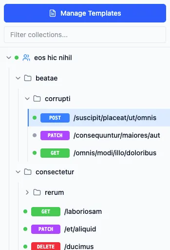 Collection Management Interface